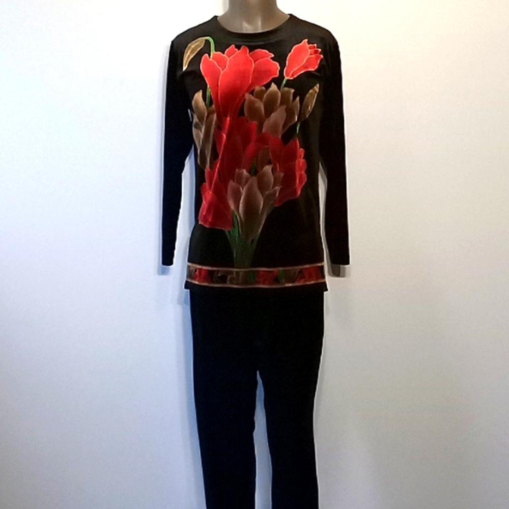 Flawless & Vintage 2pc Black Women's pants set by Stillman Studio